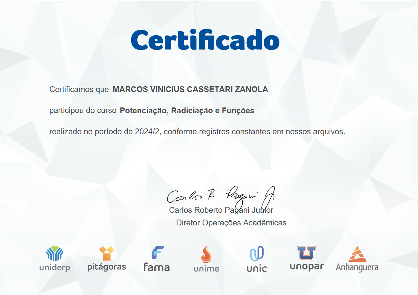 Certificado 38